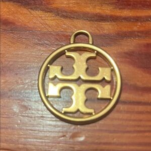 Tory Burch Gold Circular Logo Charm